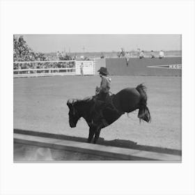 Untitled Photo, Possibly Related To Fancy Riding Demonstration At The Rodeo Of The San Angelo Fat Stock Show 1 Canvas Print