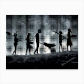 Pet Sematary In A Pixel Dots Art Style Canvas Print