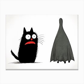 Cat Scare Canvas Print