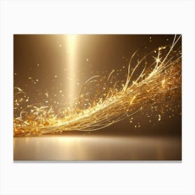 Christmass style sparkling silver gold background 9 Canvas Print