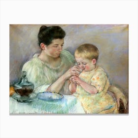 Mother Feeding Child (1898), Mary Cassatt Canvas Print