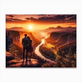 Joy Couple Canvas Print