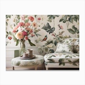 Floral Wallpaper 3 Canvas Print