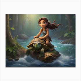 Kayla And Tessa The Explorers Canvas Print