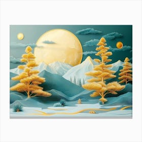 3d Landscape 1 Canvas Print