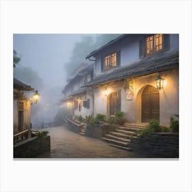 Chinese Old Town 1 Canvas Print