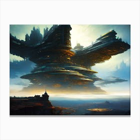 Futuristic City 10 Canvas Print