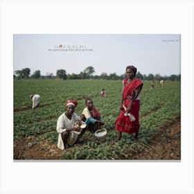 Women In The Fields Canvas Print