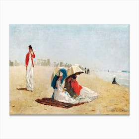 East Hampton Beach, Long Island (1874), Winslow Homer Canvas Print