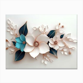 Paper Flower Wall Art 18 Canvas Print