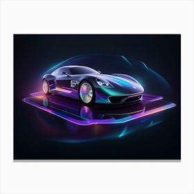 Futuristic Sports Car 27 Canvas Print