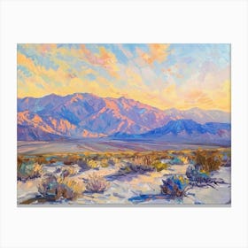 Western Sunset Landscapes Death Valley California 1 Canvas Print