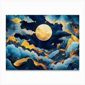 Full Moon In The Sky Canvas Print