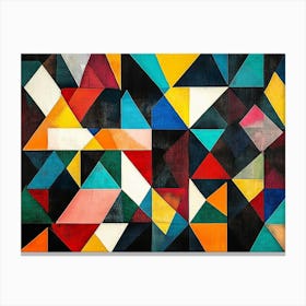 Geometric Triangles Canvas Print