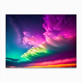 Rainbow Candy Clouds Revisited Canvas Print
