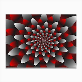 Beautiful Modern Flower Graphics Canvas Print