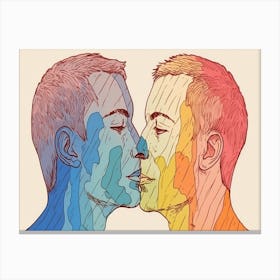 Rainbow Kiss Canvas Print