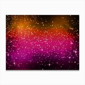 Pastels Shining Star Background Canvas Print
