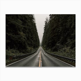 Dark Moody Road Canvas Print