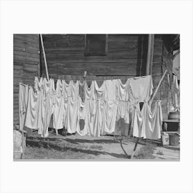 Clothesline, Winton, Minnesota By Russell Lee Canvas Print