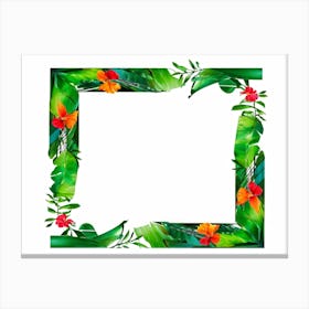 Tropical Frame 5 Canvas Print