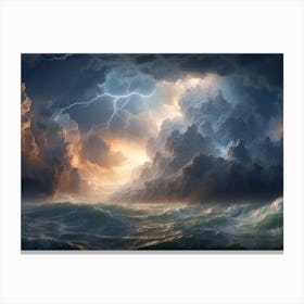 Stormy Sea Canvas Print