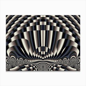 Psychedelic Abstract Design Modern Art Canvas Print