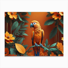 Parrot adaptation and environment Canvas Print