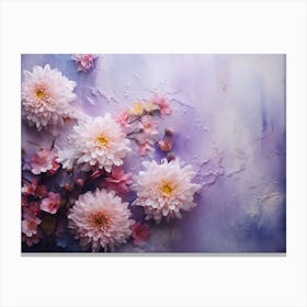 Dahlias Canvas Print