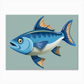 Blue Fish 1 Canvas Print