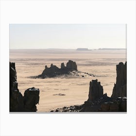 Desert Landscape In The Sahara Canvas Print