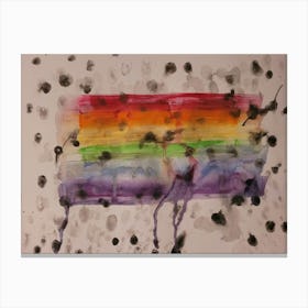 Melting Rainbow Canvas Print