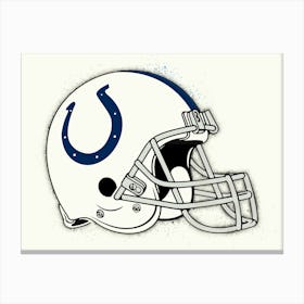 Indianapolis Colts Helmet Canvas Print