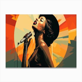 Sassy Singer Canvas Print