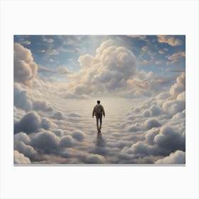 Man In The Clouds Canvas Print