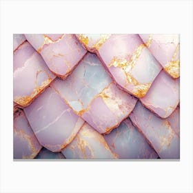 The Texture Of Light Pink Marble 4 Canvas Print