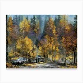 Cabin In The Woods Canvas Print