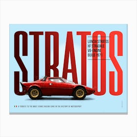 Lancia Stratos HF Stradale 1 Canvas Print