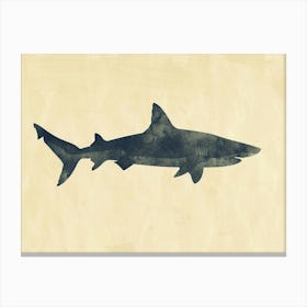 Isistius Genus Shark Silhouette 5 Canvas Print
