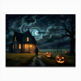 Haunted House 1 Canvas Print