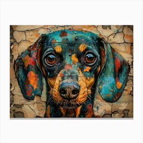 Dachshund Fine Art Portrait 1 Canvas Print