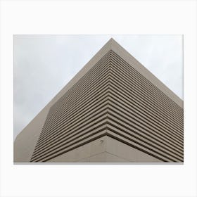 Building With A Zigzag Pattern Canvas Print