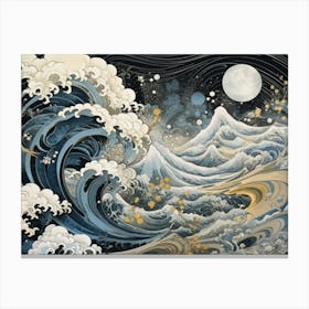 Great Wave Off Kanagawa 7 Stampe su tela