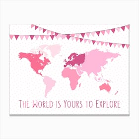 Pink World Canvas Print