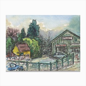 Mercury Windows & Autocare And The Yellow Fisherman, Ashford, 1st Jan 2024 Canvas Print