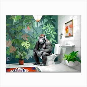 Bathroom Break Canvas Print