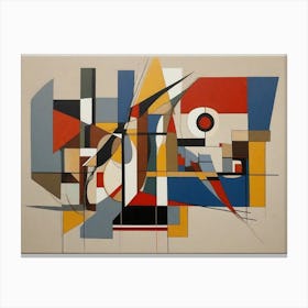 Bauhaus style Painting Canvas Print