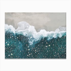 Aereal Beach Glitter Canvas Print