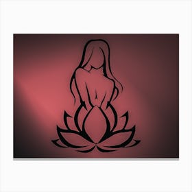 Lotus Girl 1 Canvas Print