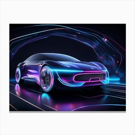 Futuristic Car 37 Canvas Print